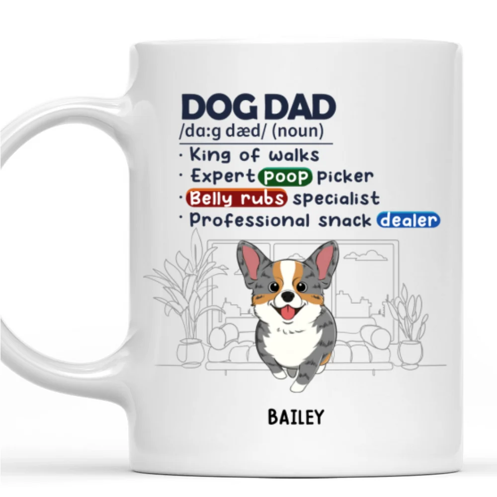 Dog King Queen Of Walks - Personalized Custom Coffee Mug - Image 6