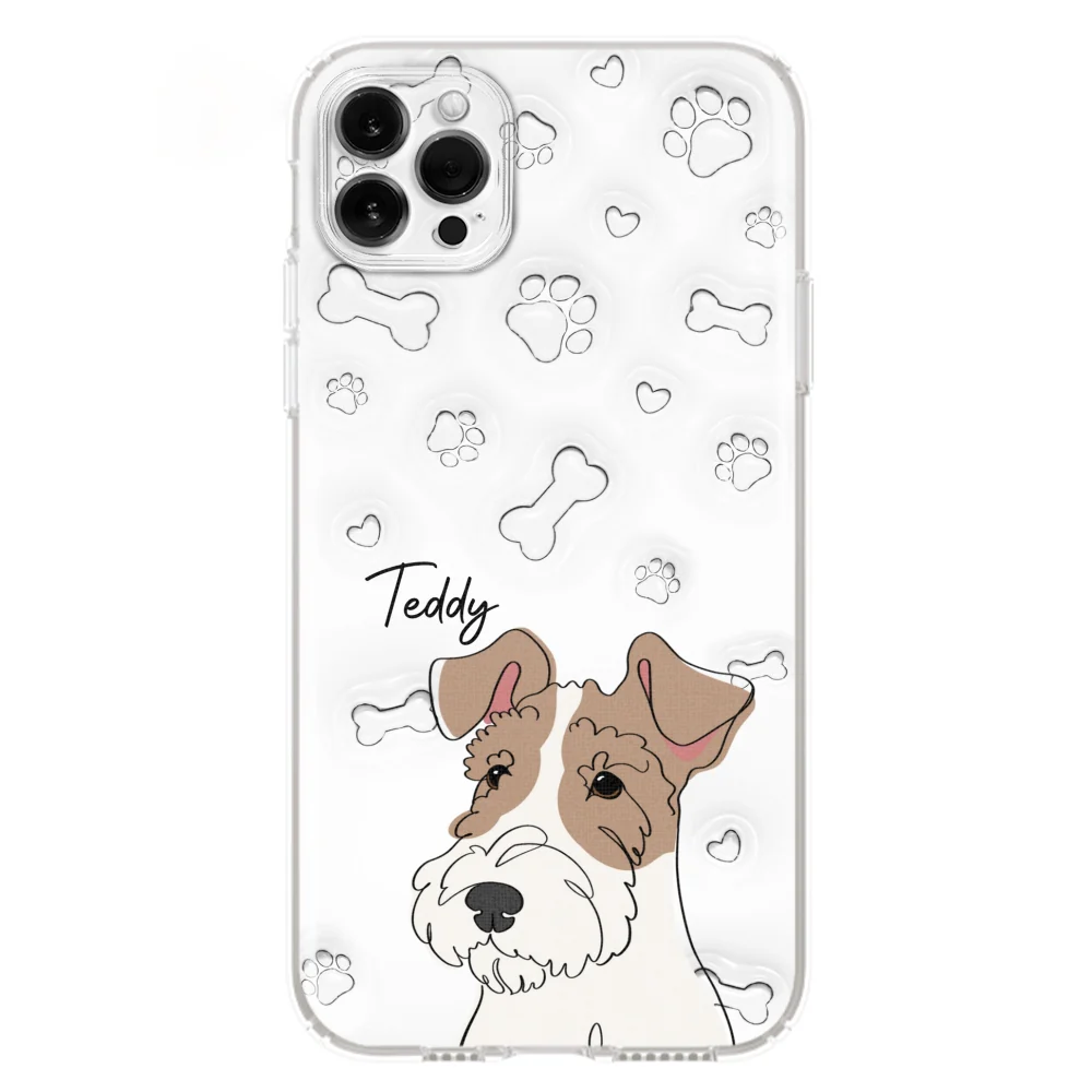 Dog Line -  Personalized Custom 3D Inflated Effect Phone Case - Image 14