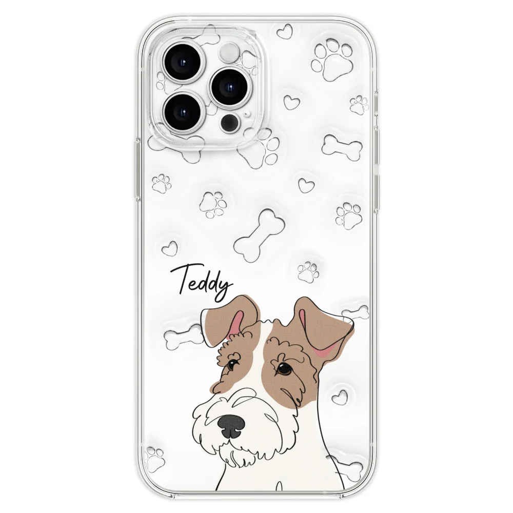 Dog Line -  Personalized Custom 3D Inflated Effect Phone Case - Image 21