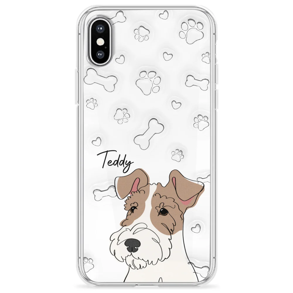 Dog Line -  Personalized Custom 3D Inflated Effect Phone Case - Image 24