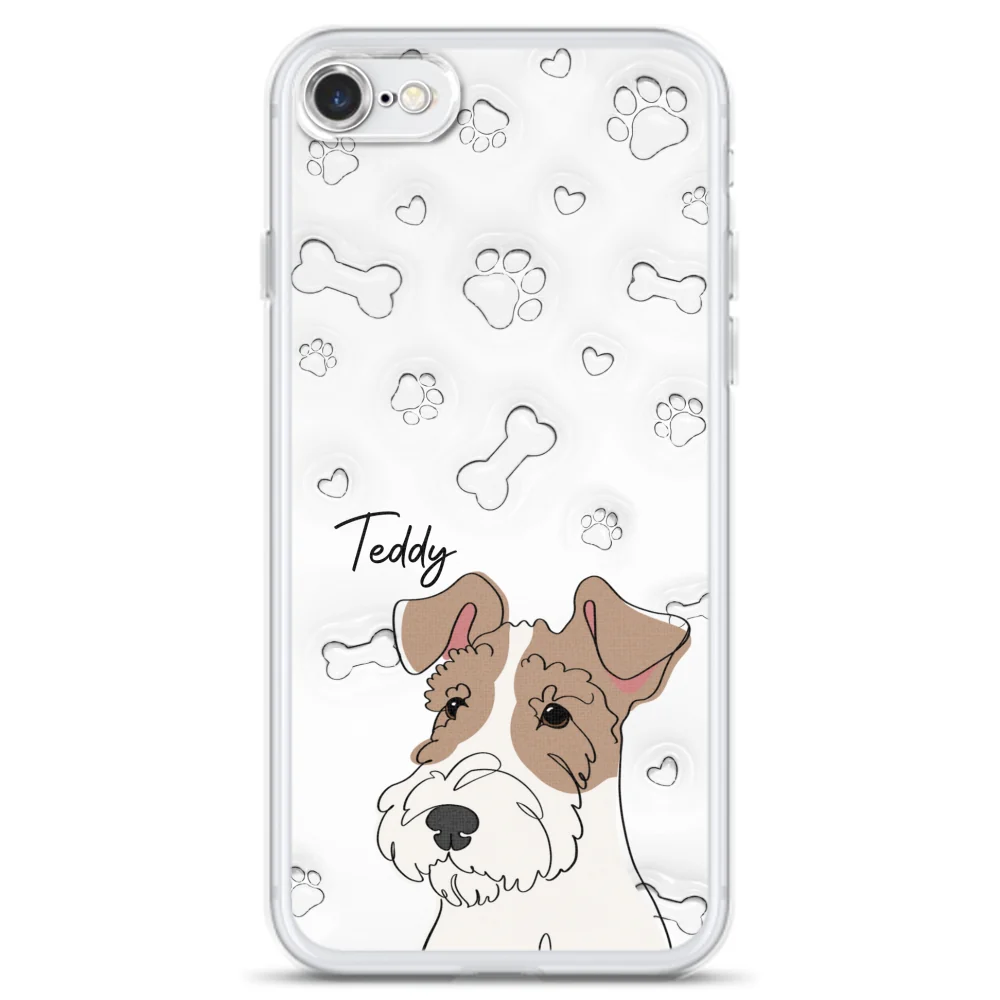 Dog Line -  Personalized Custom 3D Inflated Effect Phone Case - Image 5