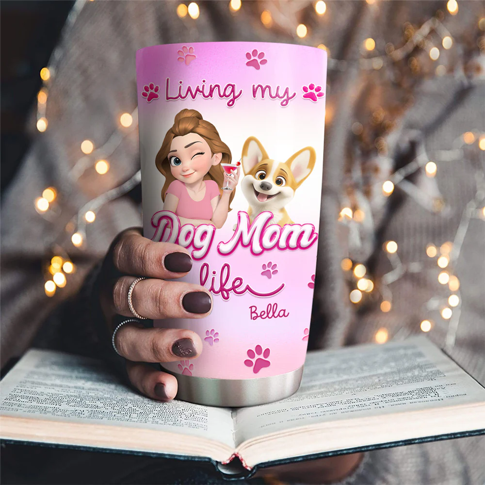Pinky World - Personalized Custom 3D Effect Tumbler - Image 2