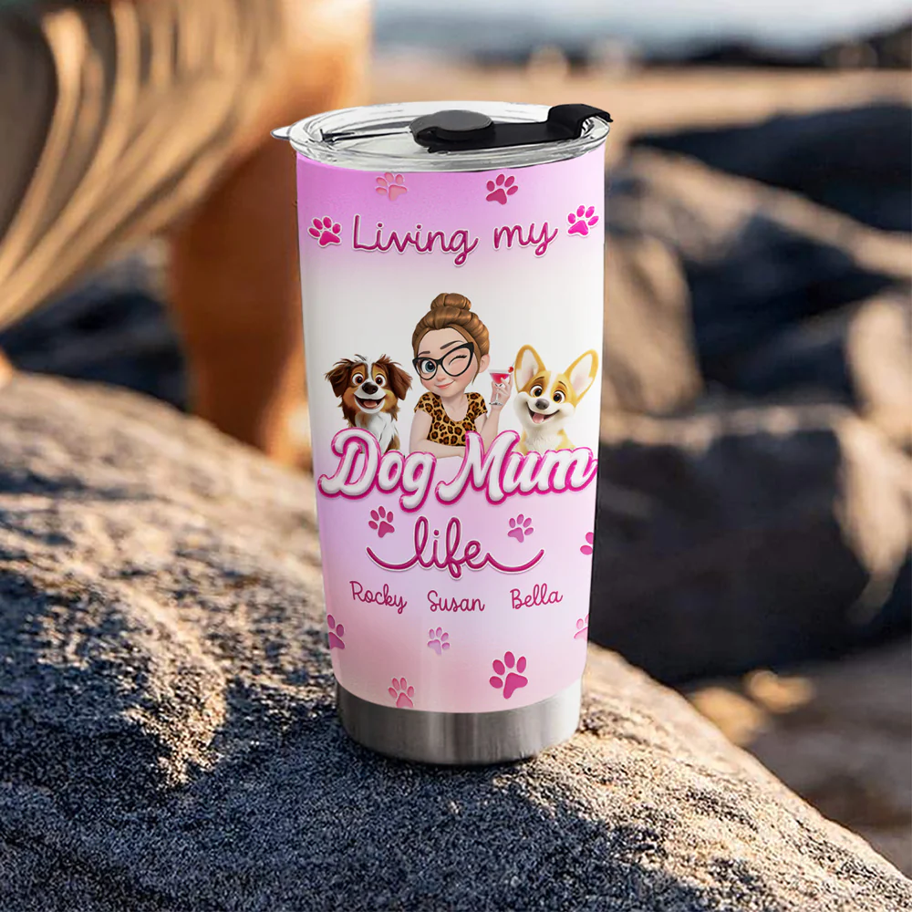 Pinky World - Personalized Custom 3D Effect Tumbler - Image 4