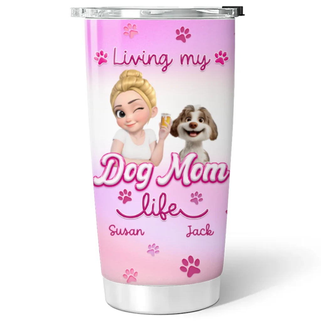 Pinky World - Personalized Custom 3D Effect Tumbler - Image 6
