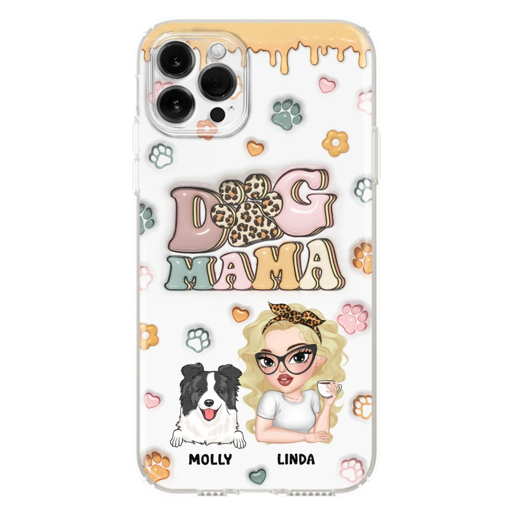 Dog Mama - Personalized Custom 3D Inflated Effect Phone Case - Image 13