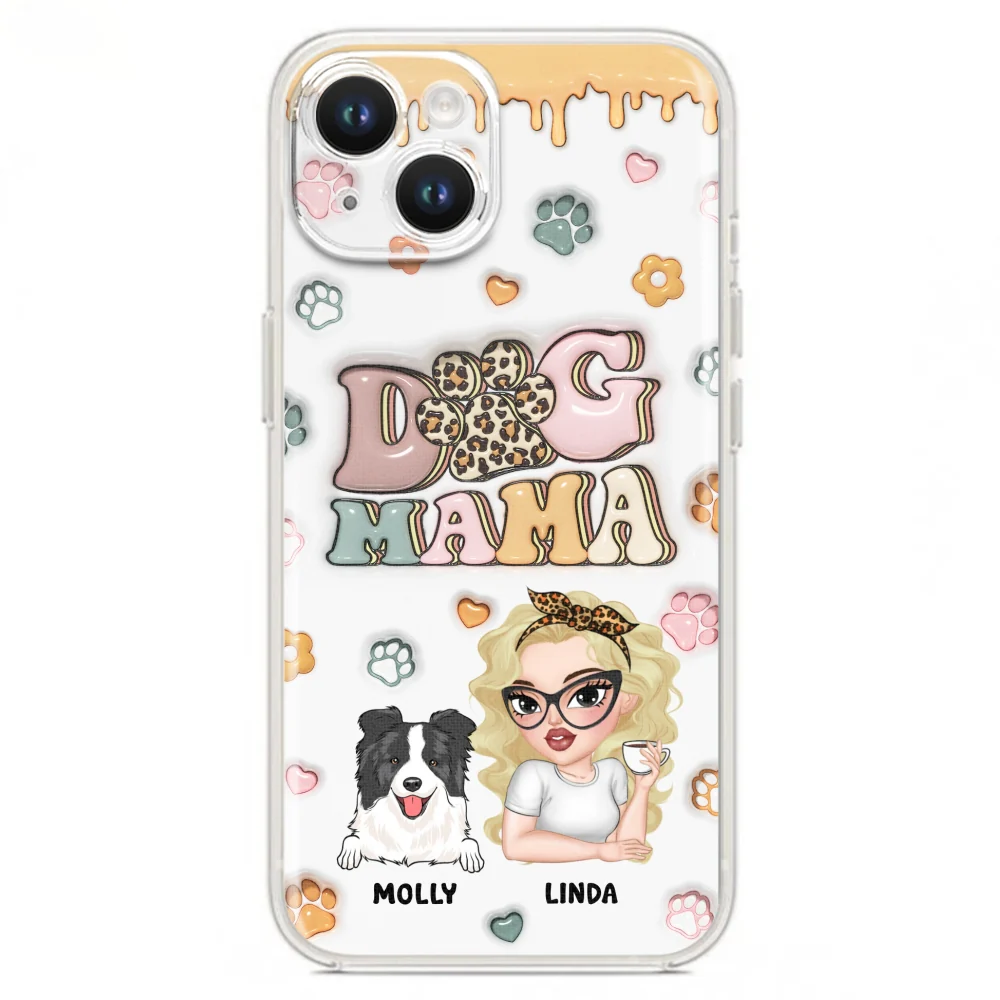 Dog Mama - Personalized Custom 3D Inflated Effect Phone Case - Image 17
