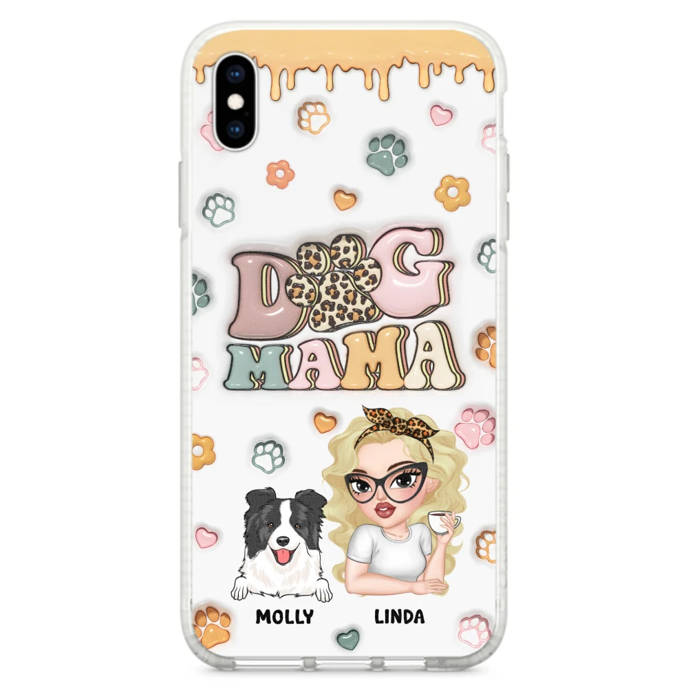 Dog Mama - Personalized Custom 3D Inflated Effect Phone Case - Image 24