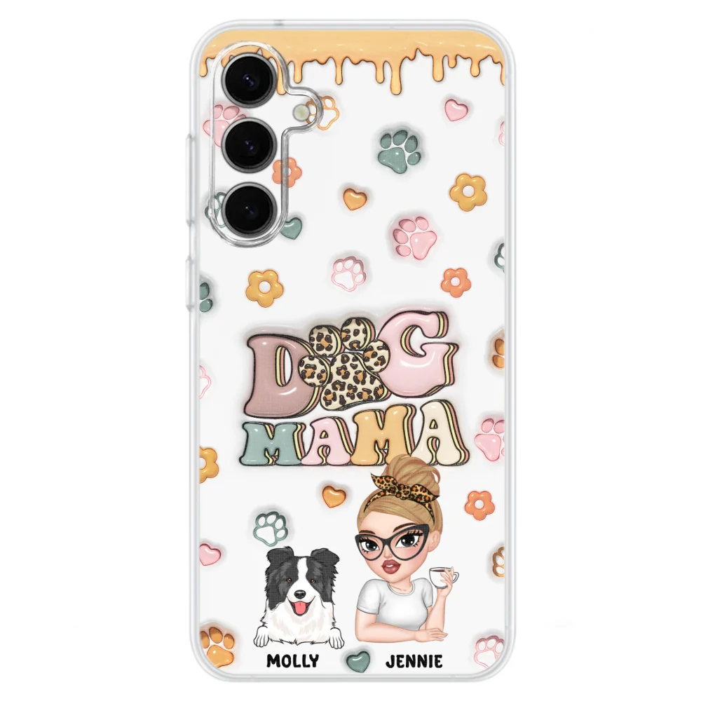 Dog Mama - Personalized Custom 3D Inflated Effect Phone Case - Image 30
