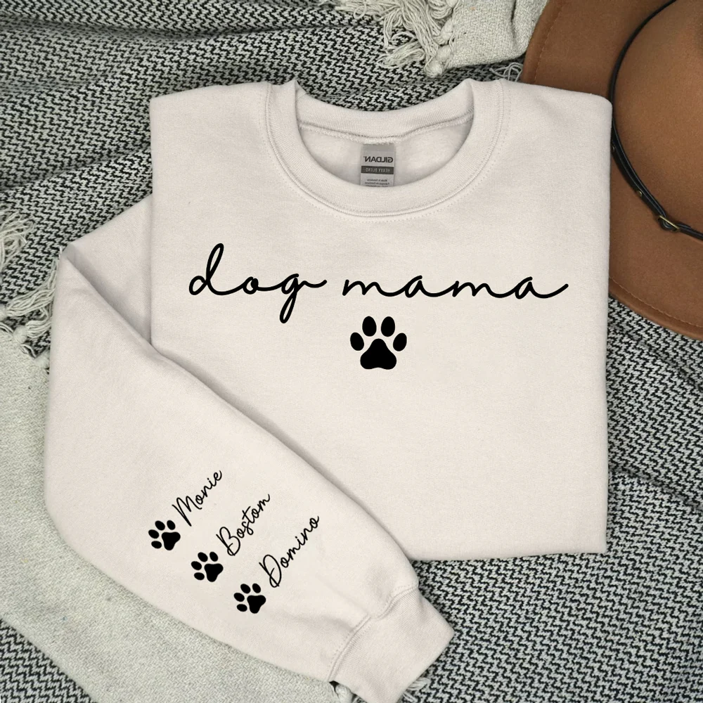 Dog Mama - Personalized Custom Sweatshirt
