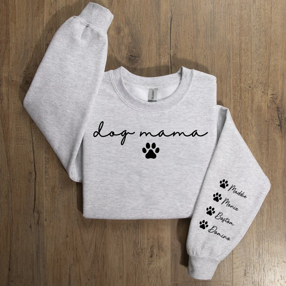 Dog Mama - Personalized Custom Sweatshirt - Image 4