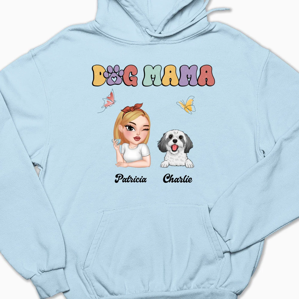 Dog Mom And Her Dogs - Personalized Custom Hoodie - Image 8