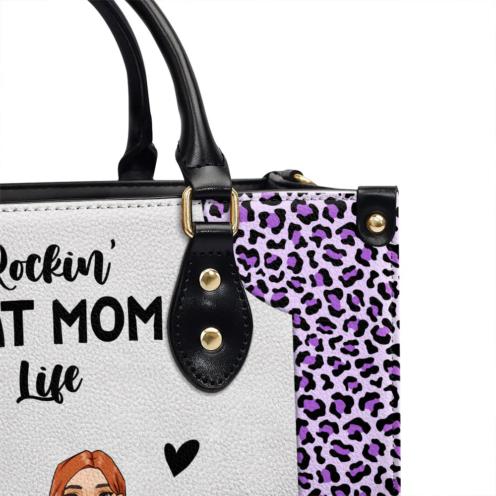 Dog Mom Better Life - Personalized Custom Leather Bag - Image 6