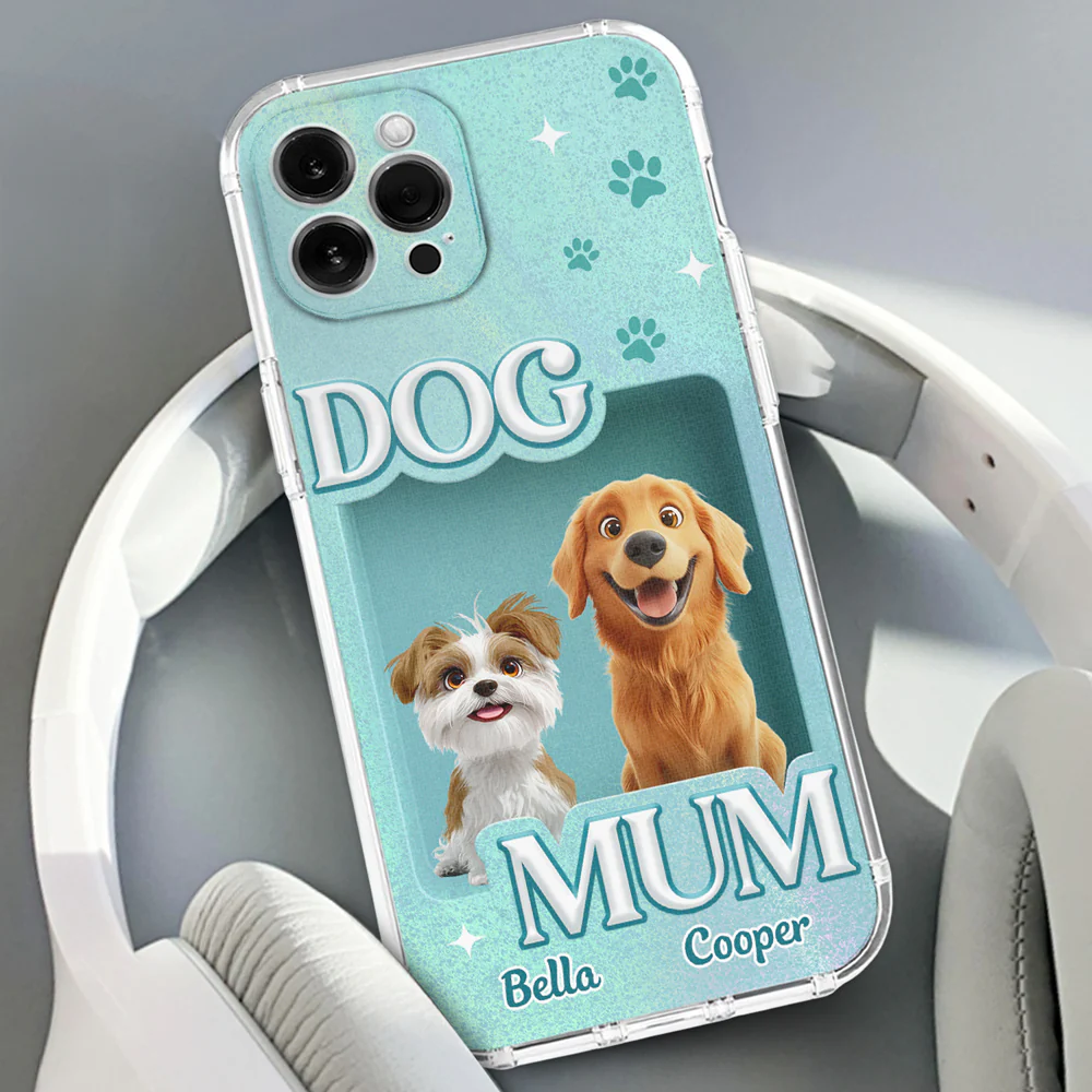 Dog Mom Box - Personalized Custom Phone Case - Image 3