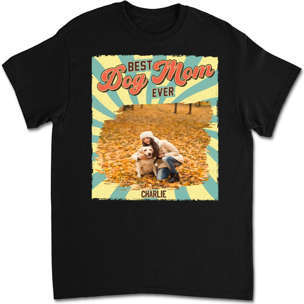 Dog Mom Chibi Funny Shirt Photo - Personalized Custom Unisex T-shirt - Image 2