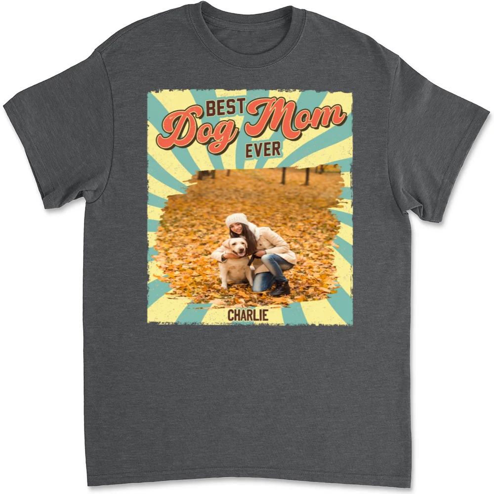 Dog Mom Chibi Funny Shirt Photo - Personalized Custom Unisex T-shirt - Image 6