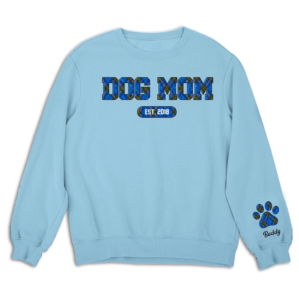 Dog Mom Christmas - Personalized Custom Sweatshirt - Image 9