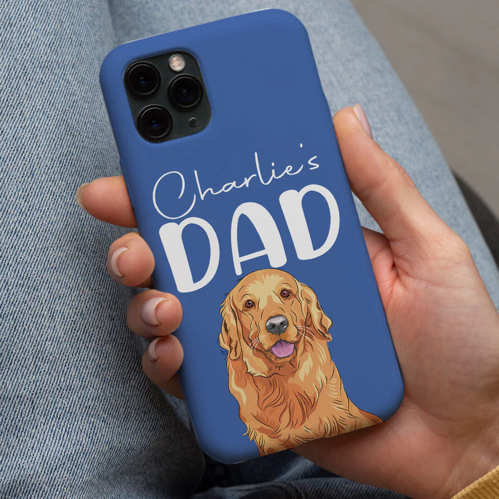 Dog Mom Dad - Personalized Custom Phone Case - Image 2