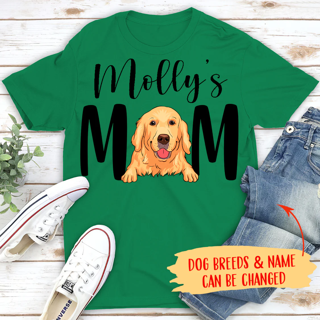 Dog Mom/Dad - Personalized Custom Unisex T-shirt - Image 5
