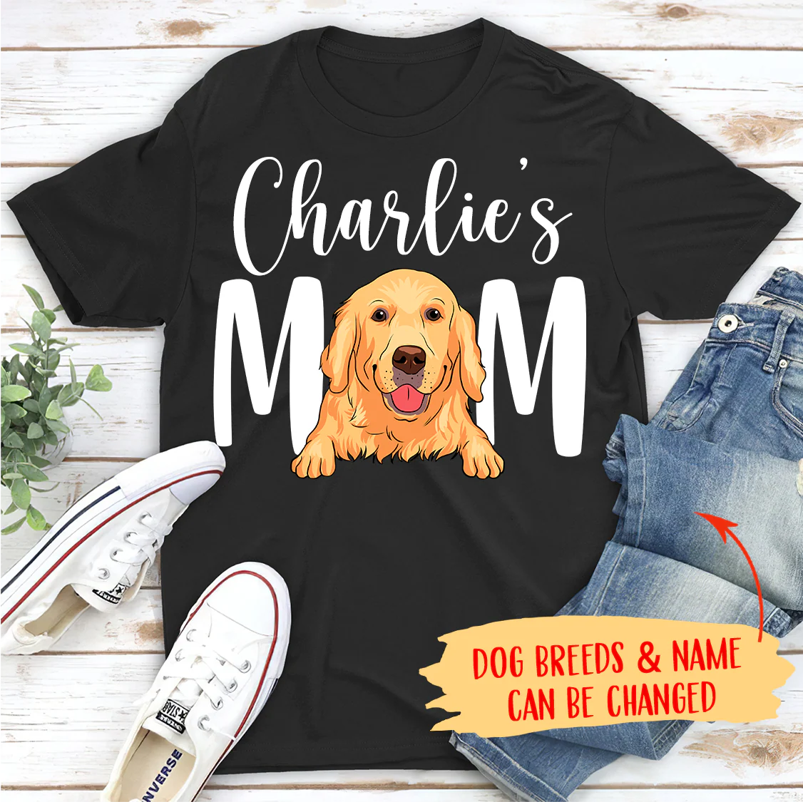 Dog Mom/Dad - Personalized Custom Unisex T-shirt - Gifts For Dog Lovers - Image 4
