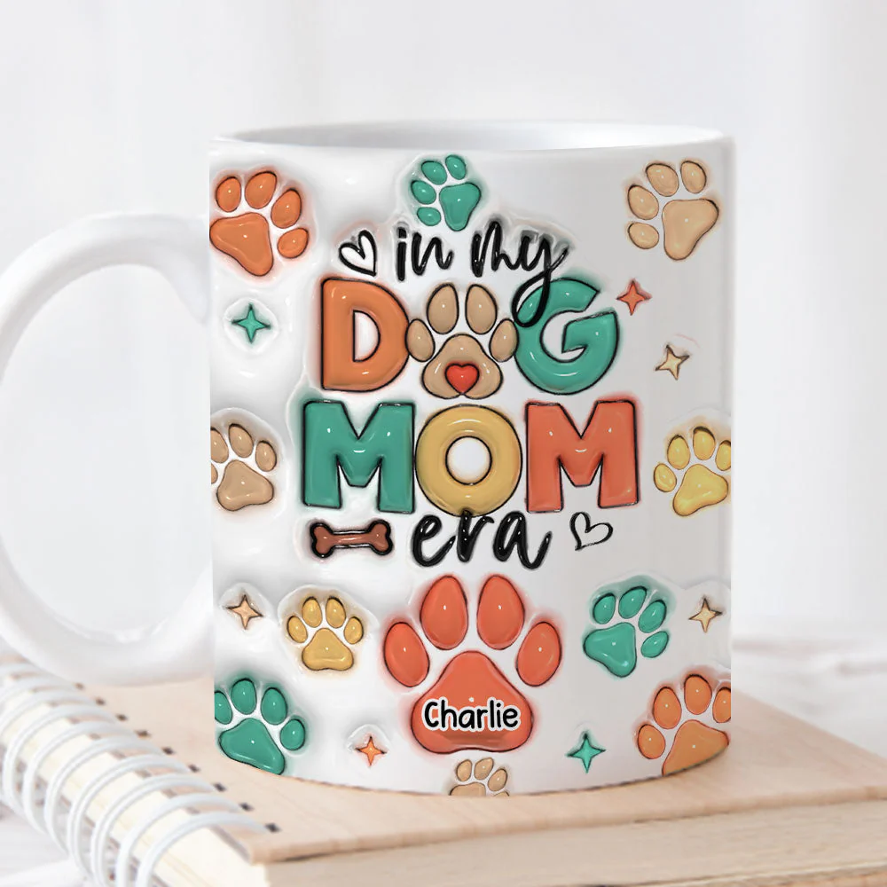 Dog Mom Era - Personalized Custom Coffee Mug