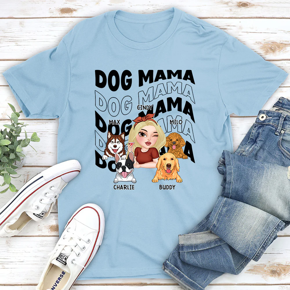 Dog Mom Era Version 2 - Personalized Custom Unisex T-shirt - Image 3