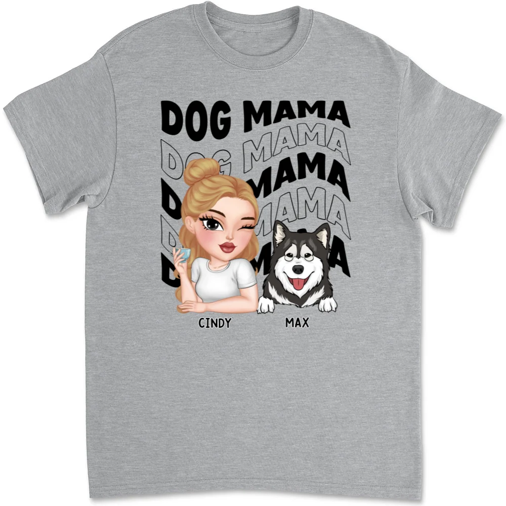 Dog Mom Era Version 2 - Personalized Custom Unisex T-shirt - Image 6
