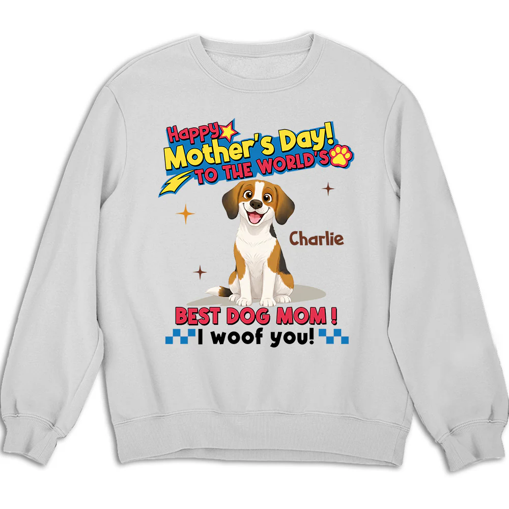 Dog Mom Forever - Personalized Custom Sweatshirt