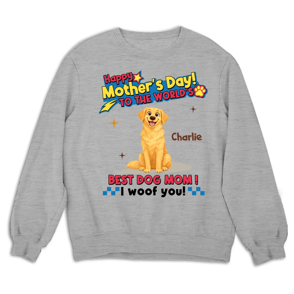 Dog Mom Forever - Personalized Custom Sweatshirt - Image 4
