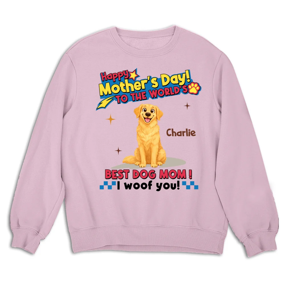 Dog Mom Forever - Personalized Custom Sweatshirt - Image 5