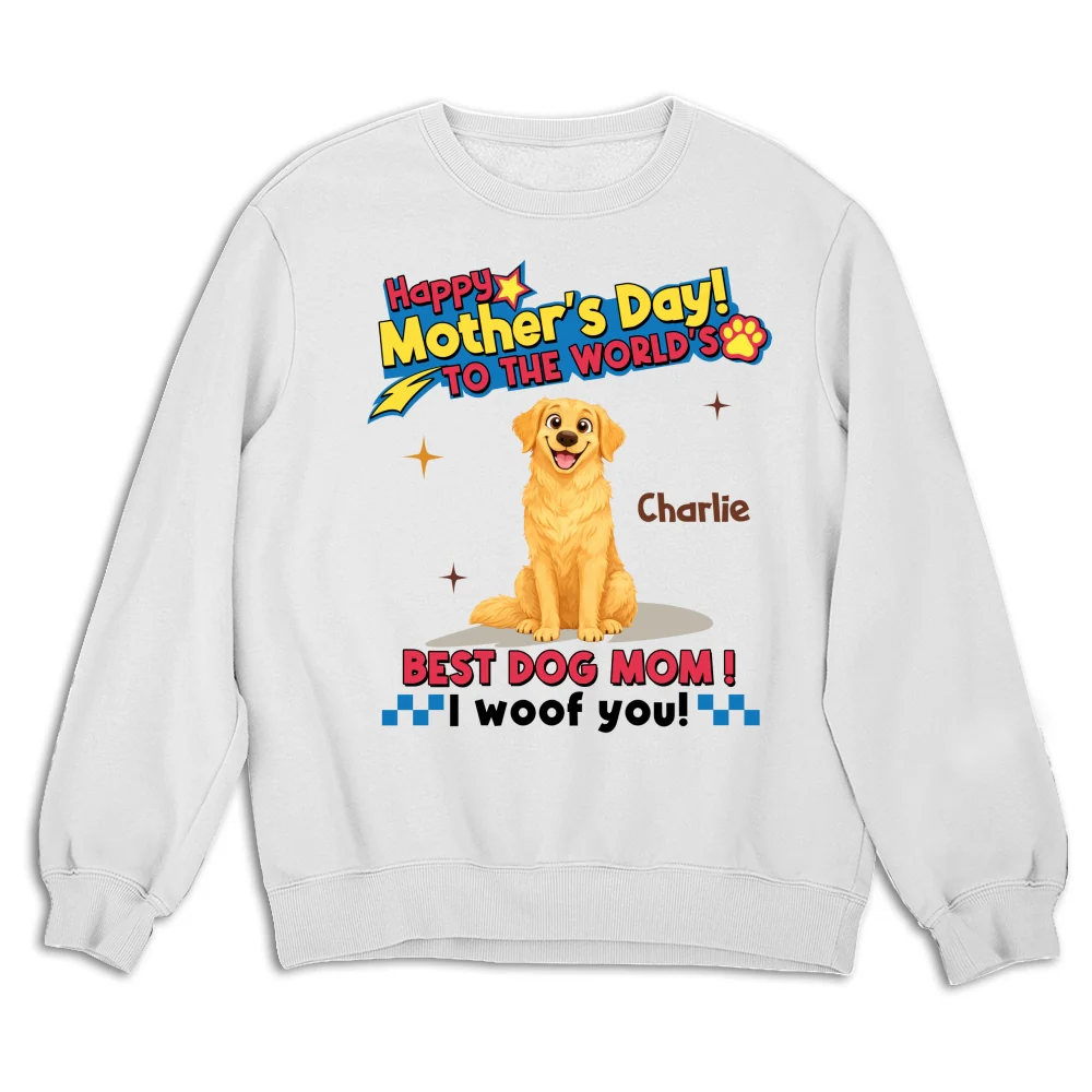 Dog Mom Forever - Personalized Custom Sweatshirt - Image 6