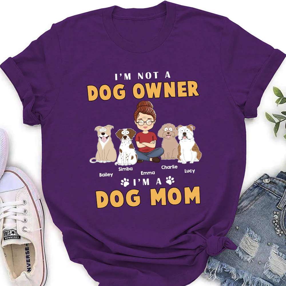 Dog Mom Funny - Personalized Custom Women's T-shirt - Image 3