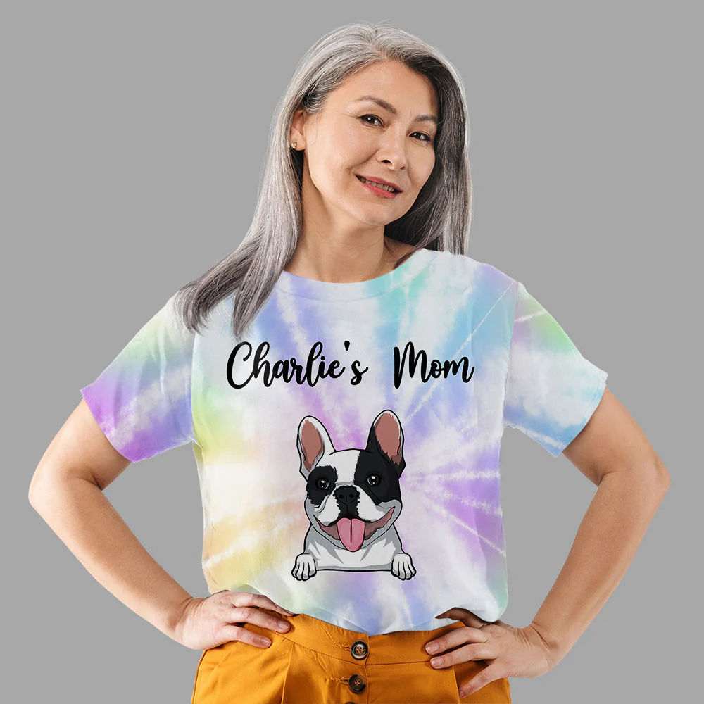 Dog Mom Love - Personalized Custom All-over-print T-shirt - Image 5