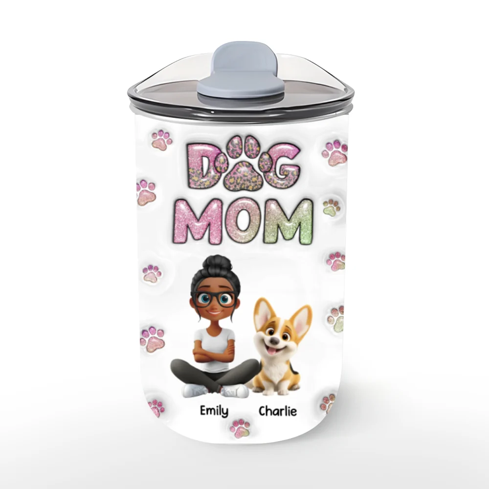 Dog Mom Lovely Chibi - Personalized Custom 10oz Tumbler - Image 5
