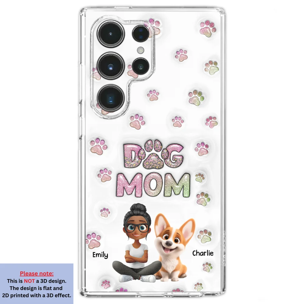 Dog Mom Lovely Chibi - Personalized Custom 3D Inflated Effect Phone Case - Image 29