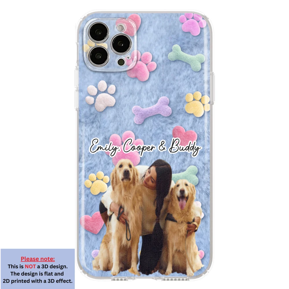 Dog Mom Mum With Fur Baby Photo - Personalized Custom 3D Effect Phone Case - Image 14