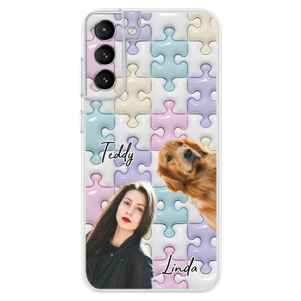 Dog Mom Puzzle Photo - Personalized Custom 3D Effect Phone Case - Image 27