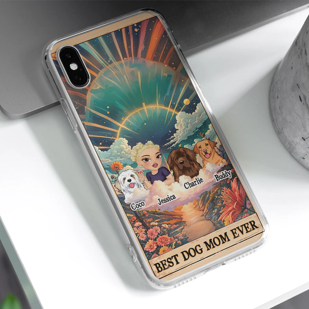 Dog Mom Tarot - Personalized Custom Phone Case - Image 4