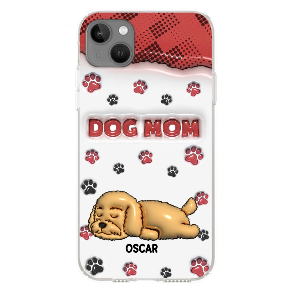 Dog Mom Version 2 - Personalized Custom 3D Inflated Effect Phone Case - Image 14