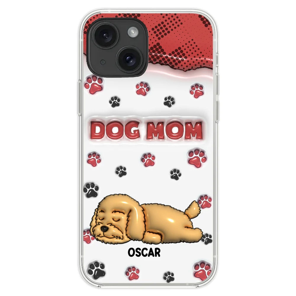 Dog Mom Version 2 - Personalized Custom 3D Inflated Effect Phone Case - Image 21