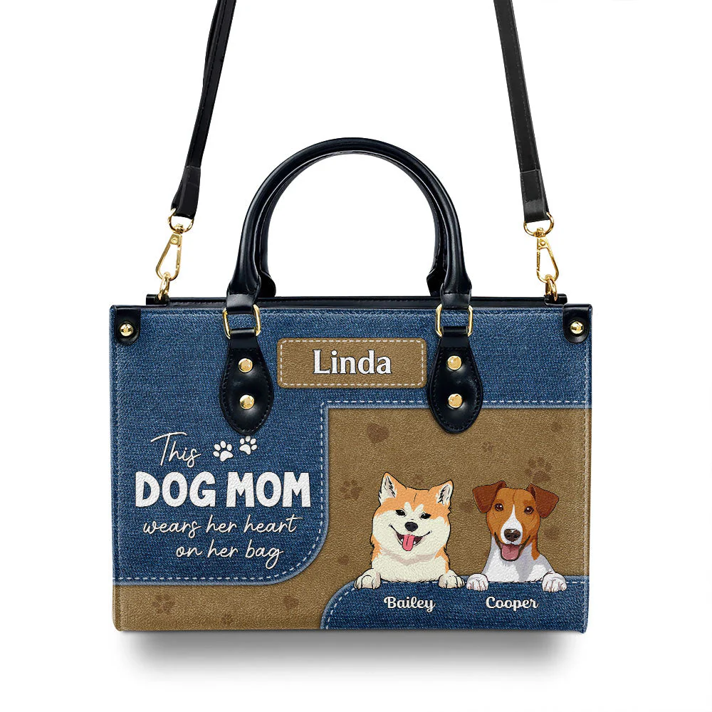 Dog Mom Wears - Personalized Custom Leather Bag - Image 2