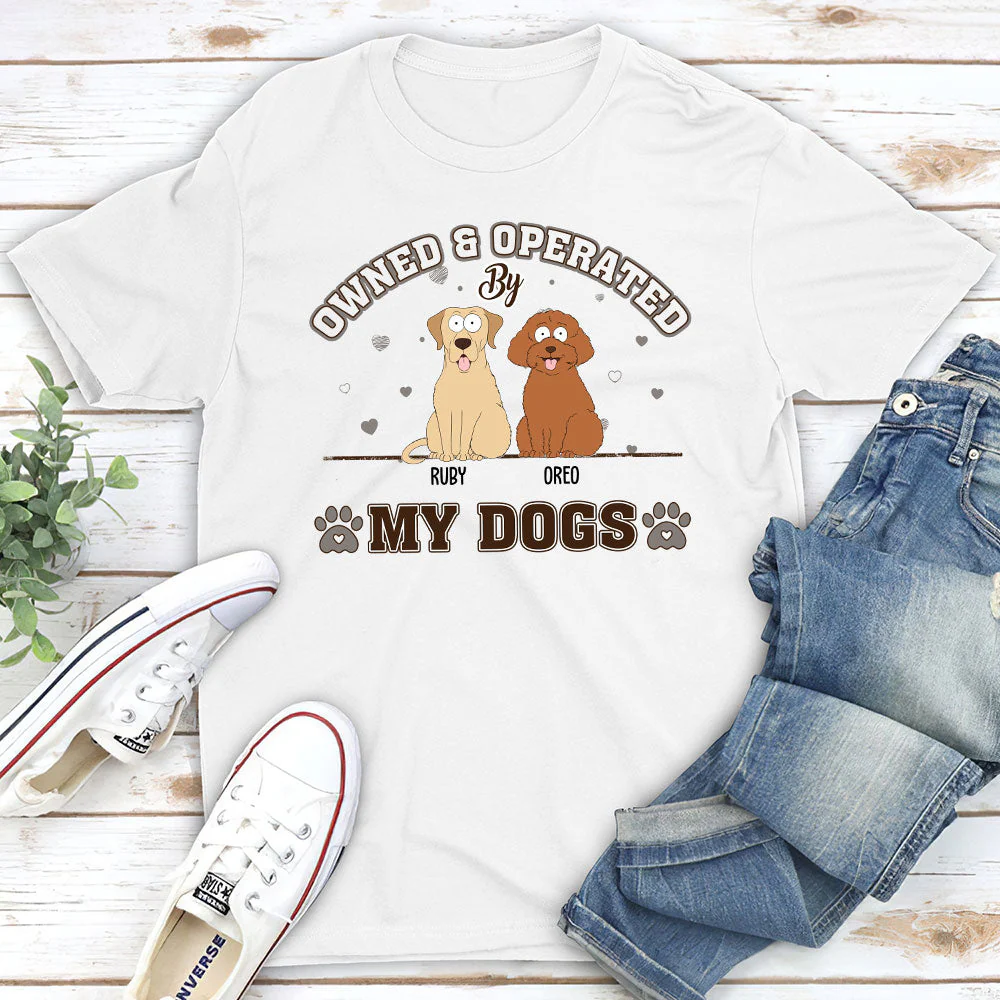 Dog Owned And Operated - Personalized Custom Unisex T-shirt - Image 2