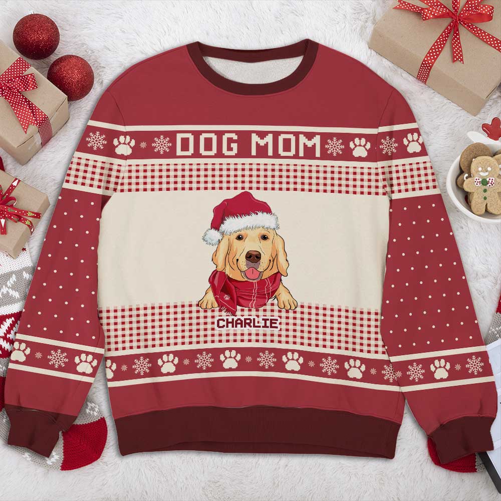 Dog Paws - Personalized Custom All-Over-Print Sweatshirt - Image 2