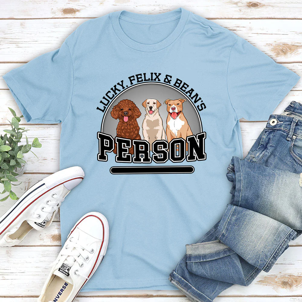 Dog Person 2 - Personalized Custom Unisex T-shirt - Image 2