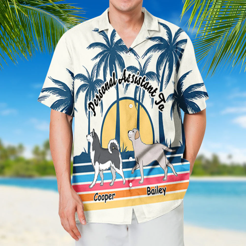 Dog Personal Assistant - Personalized Custom Hawaiian Shirt - Image 2