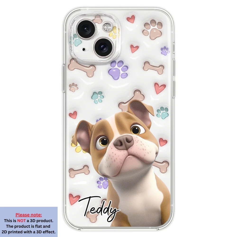 Baby Lovely Dogs - Personalized Custom 3D Inflated Effect Phone Case - Image 19