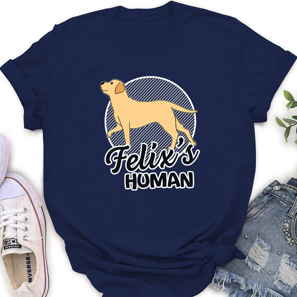 Dog‘s Human - Personalized Custom Women's T-shirt - Image 5
