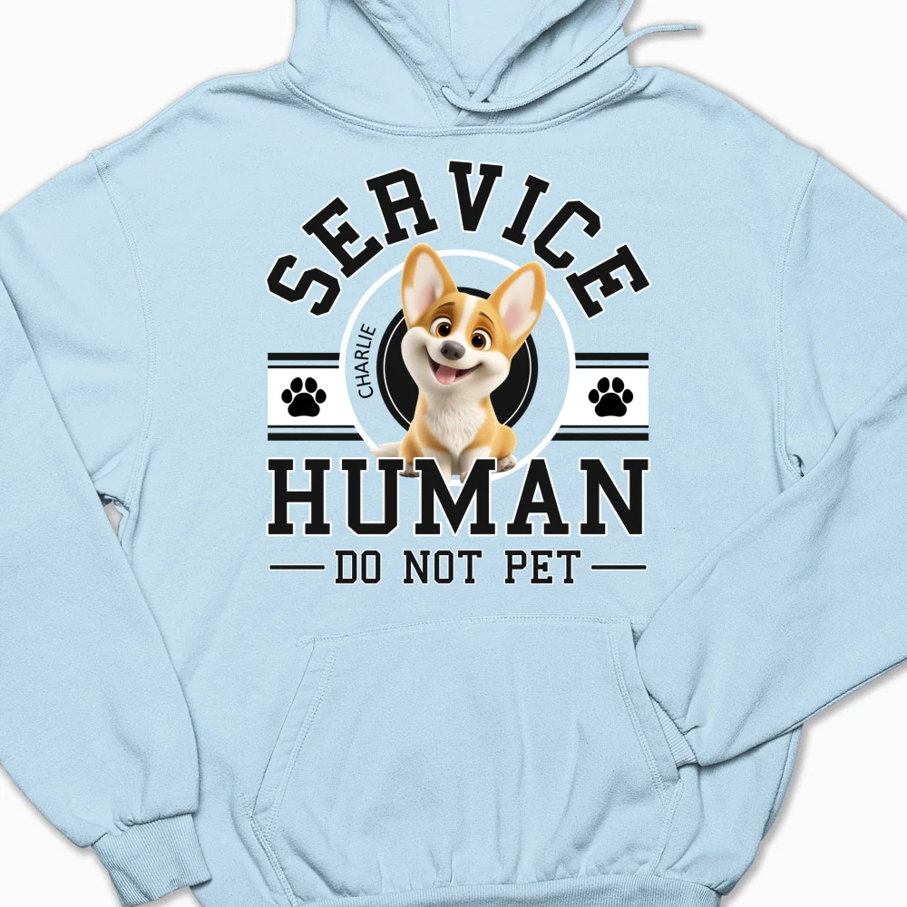Dog Service Human Cartoon - Personalized Custom Hoodie - Image 8