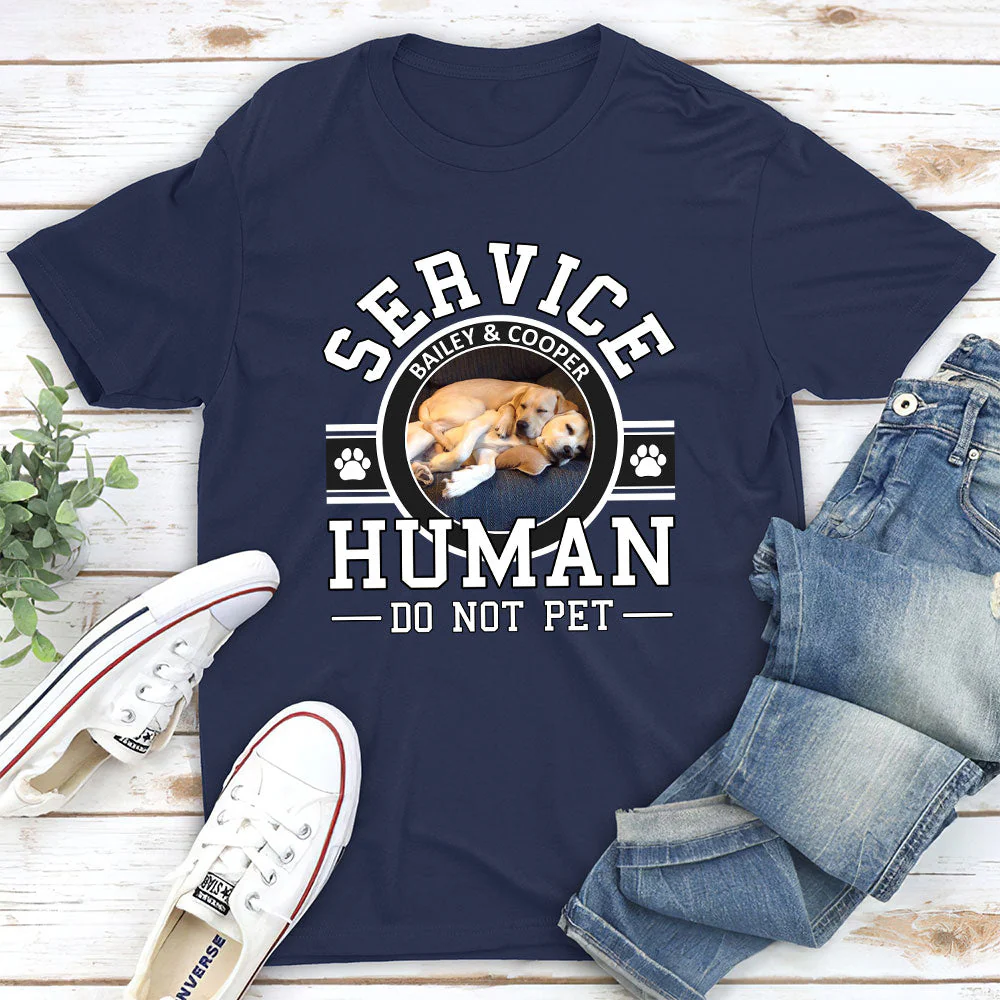 Dog Service Human Logo - Personalized Custom Fluorescent T-shirt - Image 7
