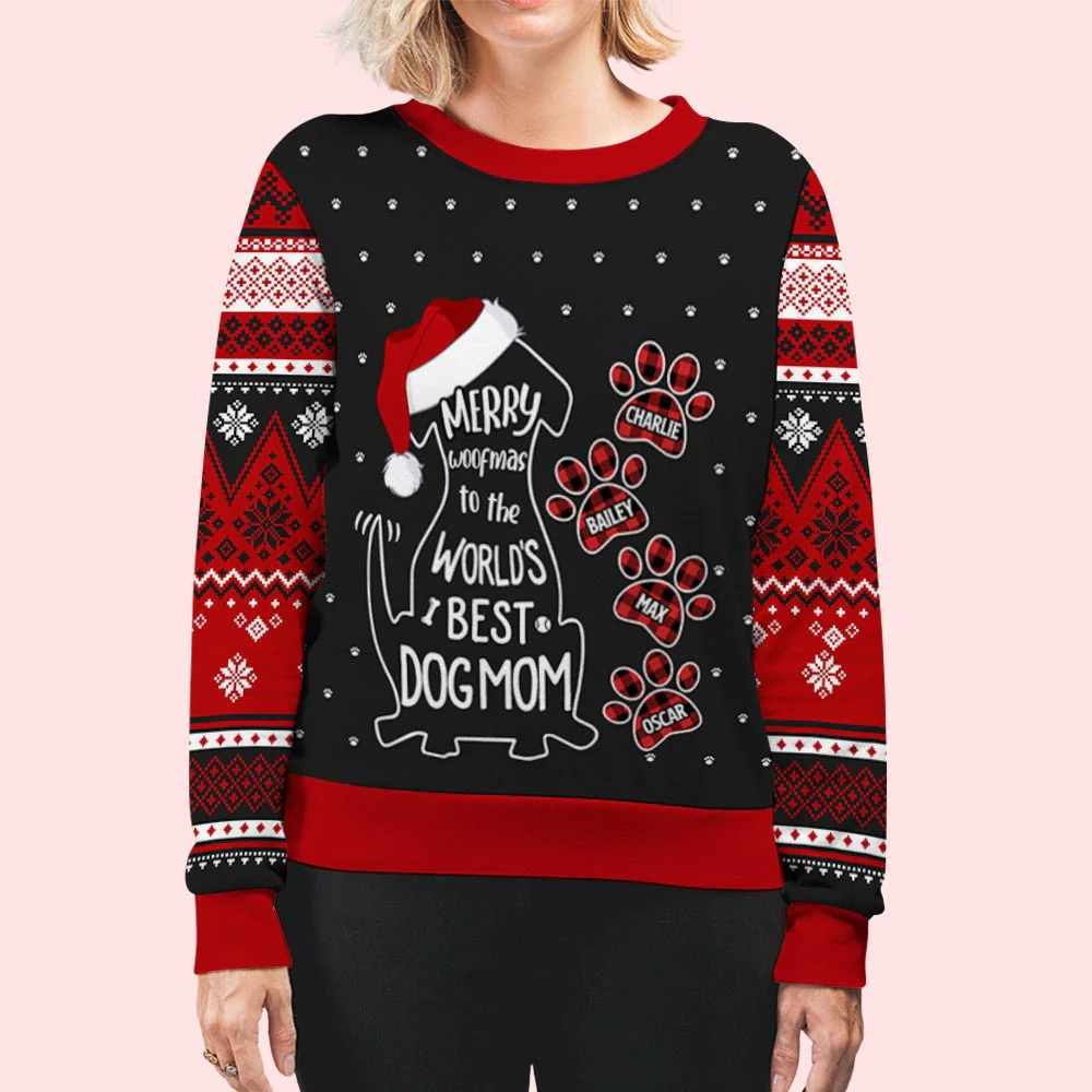 Dog Shape - Personalized Custom All-Over-Print Sweatshirt - Image 6