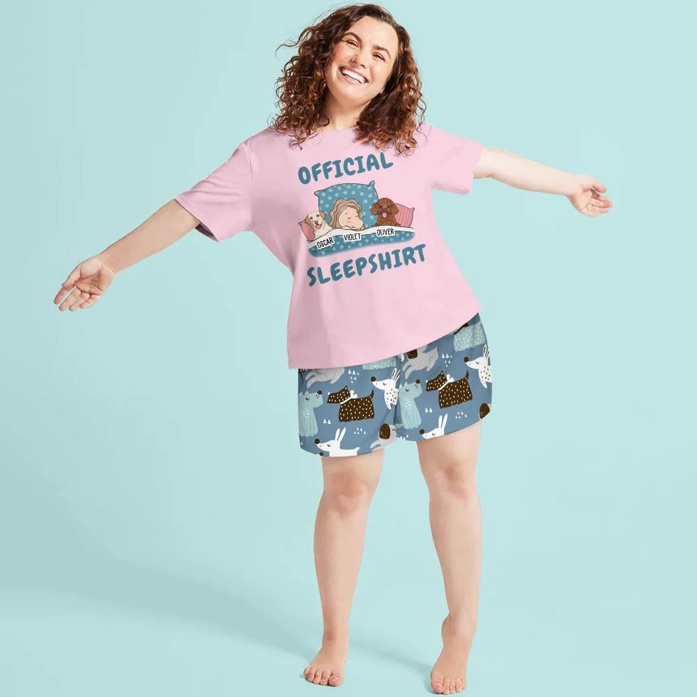 Dog Sleepshirt - Personalized Custom Short Pajama Set - Image 4